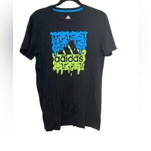 Adidas Blue Graphic T- Shirt